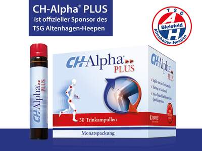 CH-Alpha PLUS Verpackung und Logo des Handballvereins TSG Altenhagen-Heepen