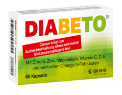 Diabeto® ist eine speziell zusammengesetzte Kombination aus Nährstoffen für alle Menschen, die auf ihren Blutzucker achten möchten.