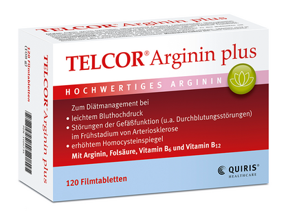 Produktverpackung von Telcor Arginin plus