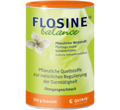 Flosine® Balance ist ein hochwertiges Arzneimittel zur natürlichen Darmregulierung bei Verstopfung und Durchfall (Reizdarm). Seine Basis bilden Plantago ovata-Samenschalen (Indische Flohsamenschalen).
